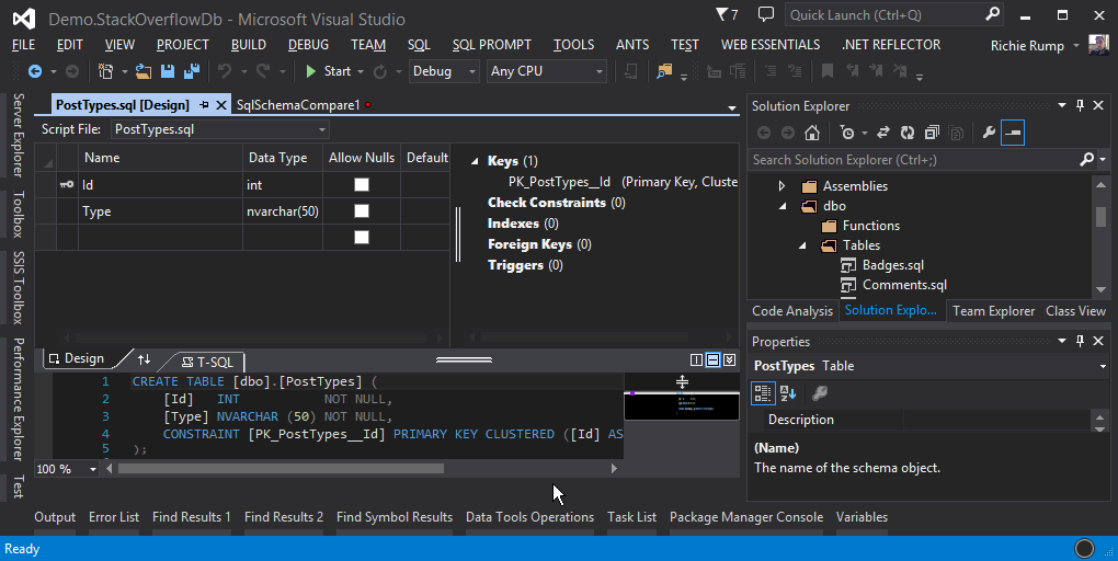 Visual Studio Database Projects and the Problem With Reference Data (Part One)